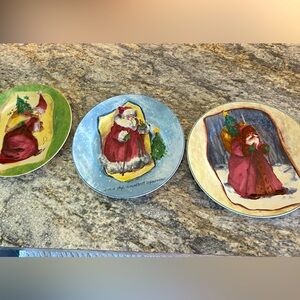 Royal Norfolk set of three different Santa dishes. No chips or breaks